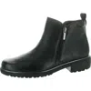 Munro Womens Double Zipper Ankle Boots In Black