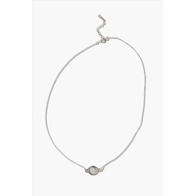 Muns Aura Mother Pearl Necklace In Silver