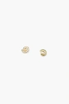 Muns Espiral Swirl Stud Earrings In Gold
