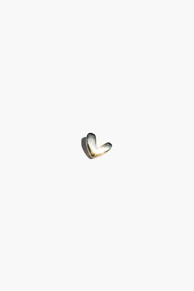 Muns Heart Stud Earring In Gold