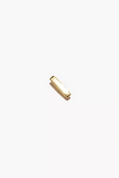Muns Large Bar Stud Earring In Gold