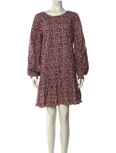 Pre-owned Munthe Animal Print Mini Dress In Neutral