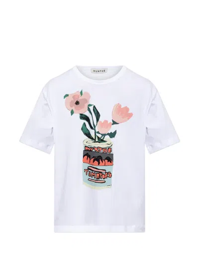 Munthe Balwin Graphic-print T-shirt In White