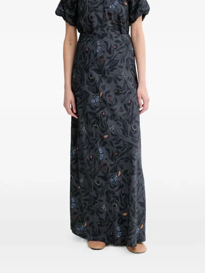 Munthe Bardot Floral Maxi Skirt In Multi