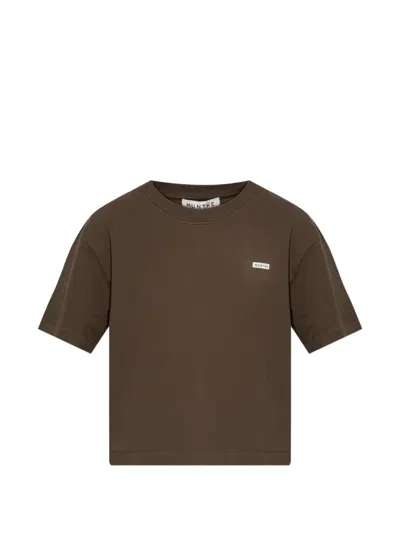 Munthe Bellamy Logo-detail T-shirt In Brown