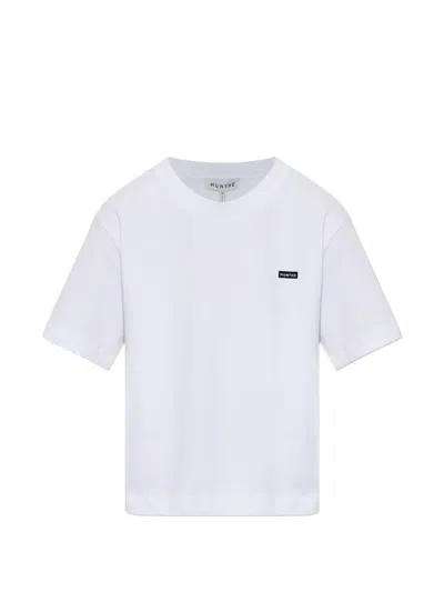 Munthe Bellamy Logo-patch T-shirt In Blue