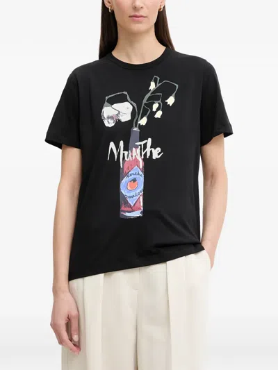 Munthe Bilcis Graphic-print T-shirt In Black