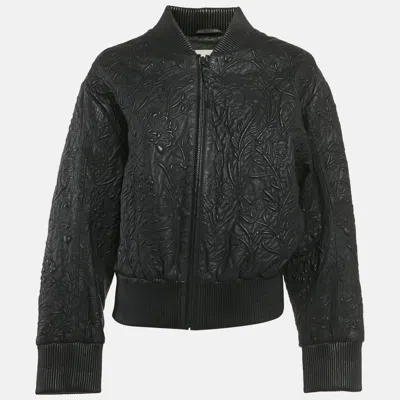 Munthe Black Ferril Leather Jacket