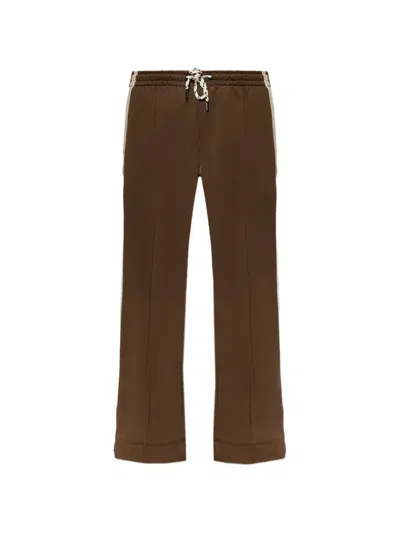 Munthe Boud Drawstring Track Pants In Brown