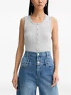 Munthe Button Tank Top In Gray