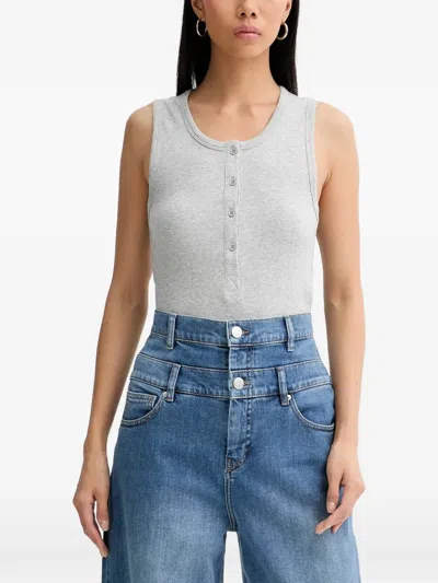 Munthe Button Tank Top In Gray