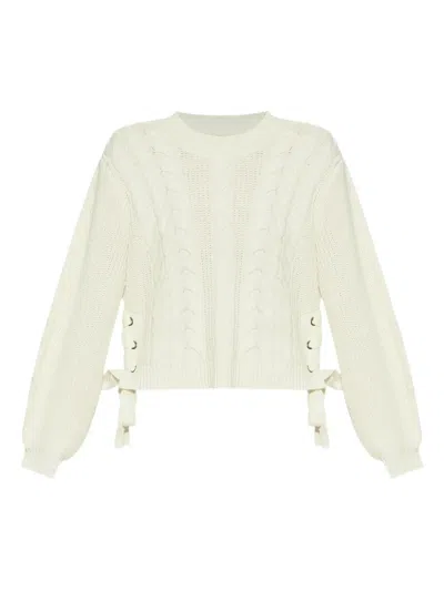 Munthe Cable-knit Cropped Sweater