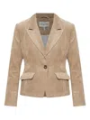 Munthe Corduroy Single-breasted Blazer In Brown