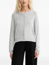 Munthe Crew-neck Cardigan In Gray