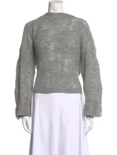 Pre-owned Munthe Crew Neck Long Sleeve Sweatshirt In Grey