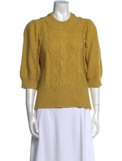 Pre-owned Munthe Crew Neck Sweater In Yellow
