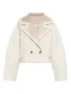 Munthe Double-breasted Reversible Jacket In Neutral