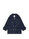 Munthe Double-breasted Button-cuff Coat In Blue