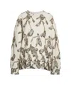 Munthe Embroidered Floral Oversized Sweatshirt In Multi