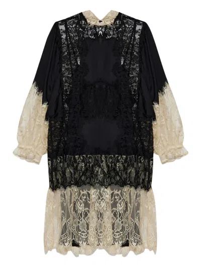 Munthe Embroidered-lace Dress In Black