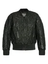 Munthe Embroidered-leather Bomber Jacket