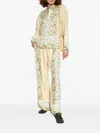 Munthe Fabert Floral-print Drawstring Trousers In Neutral