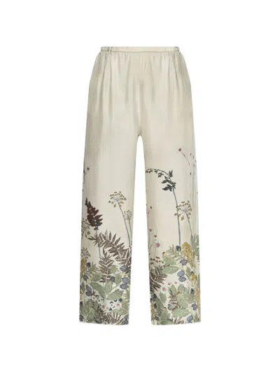 Munthe Fabert Floral-print Trousers In Neutral