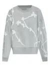 Munthe Floral-appliqué Sweatshirt In Gray