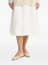 Munthe Floral-embroidered Midi Skirt In White