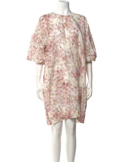 Pre-owned Munthe Floral Print Mini Dress In Multi