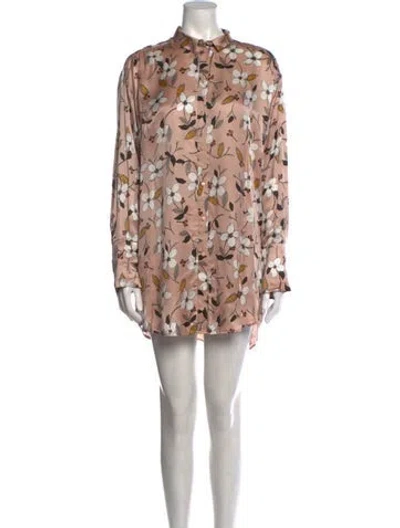 Pre-owned Munthe Floral Print Mini Dress In Pink
