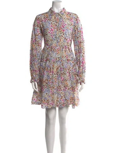 Pre-owned Munthe Floral Print Mini Dress In Pink