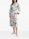 Munthe Floral-print Wrap Dress In White