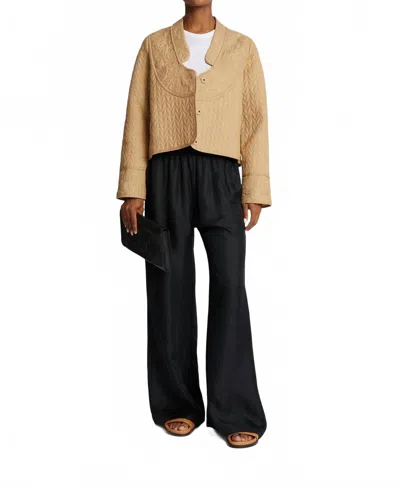 Munthe Flossie Quilted Jacket In Camel In Brown