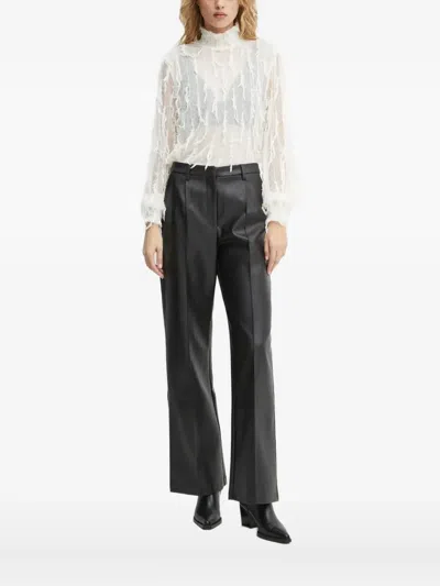 Munthe Frayed-edge Blouse In Neutral