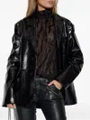 Munthe Fringed Lace Blouse In Black