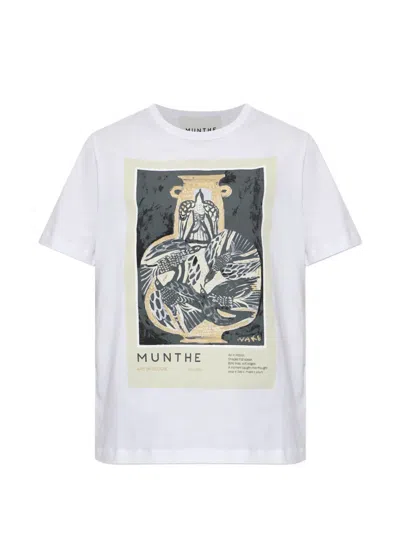 Munthe Graphic-print T-shirt In White