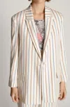 Munthe Jacob Striped Blazer In White