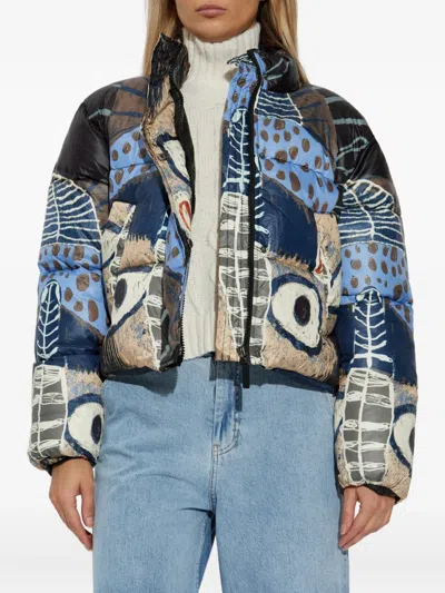 Munthe Juba Print Puffer Jacket In Multi