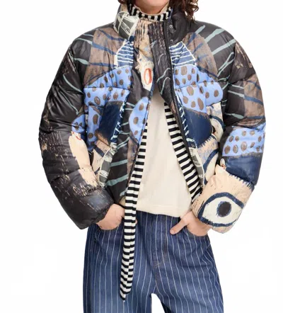 Munthe Juba Puffer Jacket In Abstract In Multi