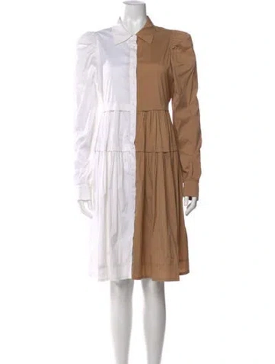 Pre-owned Munthe Knee-length Dress In Neutral