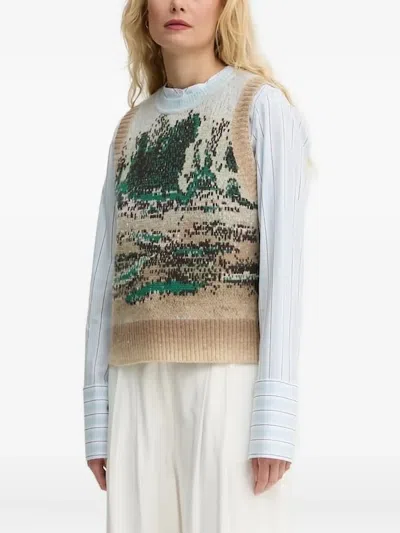 Munthe Knitted Top In Neutral