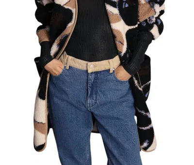 Munthe Labyrinth Jacket In Blue In Black