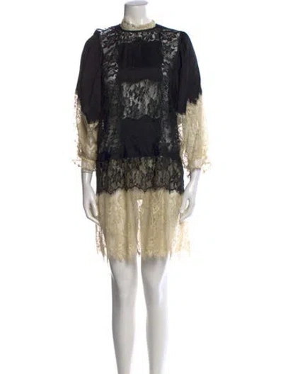 Pre-owned Munthe Lace Pattern Mini Dress