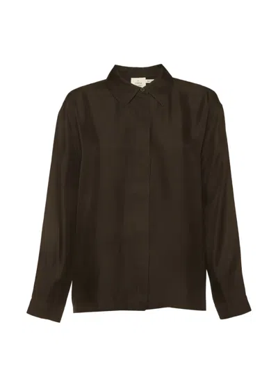Pre-owned Munthe Lalalu Long-sleeve Shirt In Black