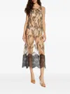 Munthe Lazo Floral-lace Embellished Maxi Dress In Black