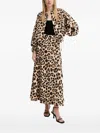 Munthe Leopard-print Ruffled Blouse In Animal Print