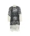 Munthe Lisso' Lace Midi Dress In Gray