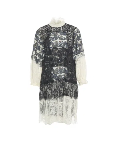 Munthe Lisso' Lace Midi Dress In Gray