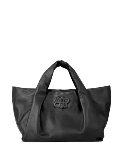 Munthe Lix Tote Bag Mit Logo-patch In Blue